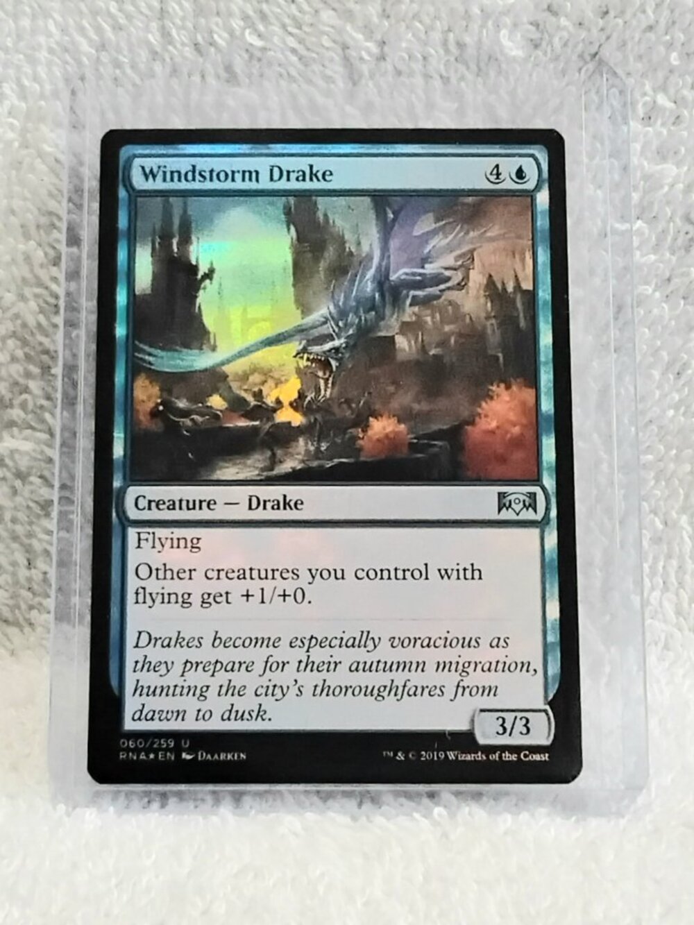 5/$20 Mint 2019 MTG Windstorm Drake UC Foil Card 060/259 Deckmaster!!
